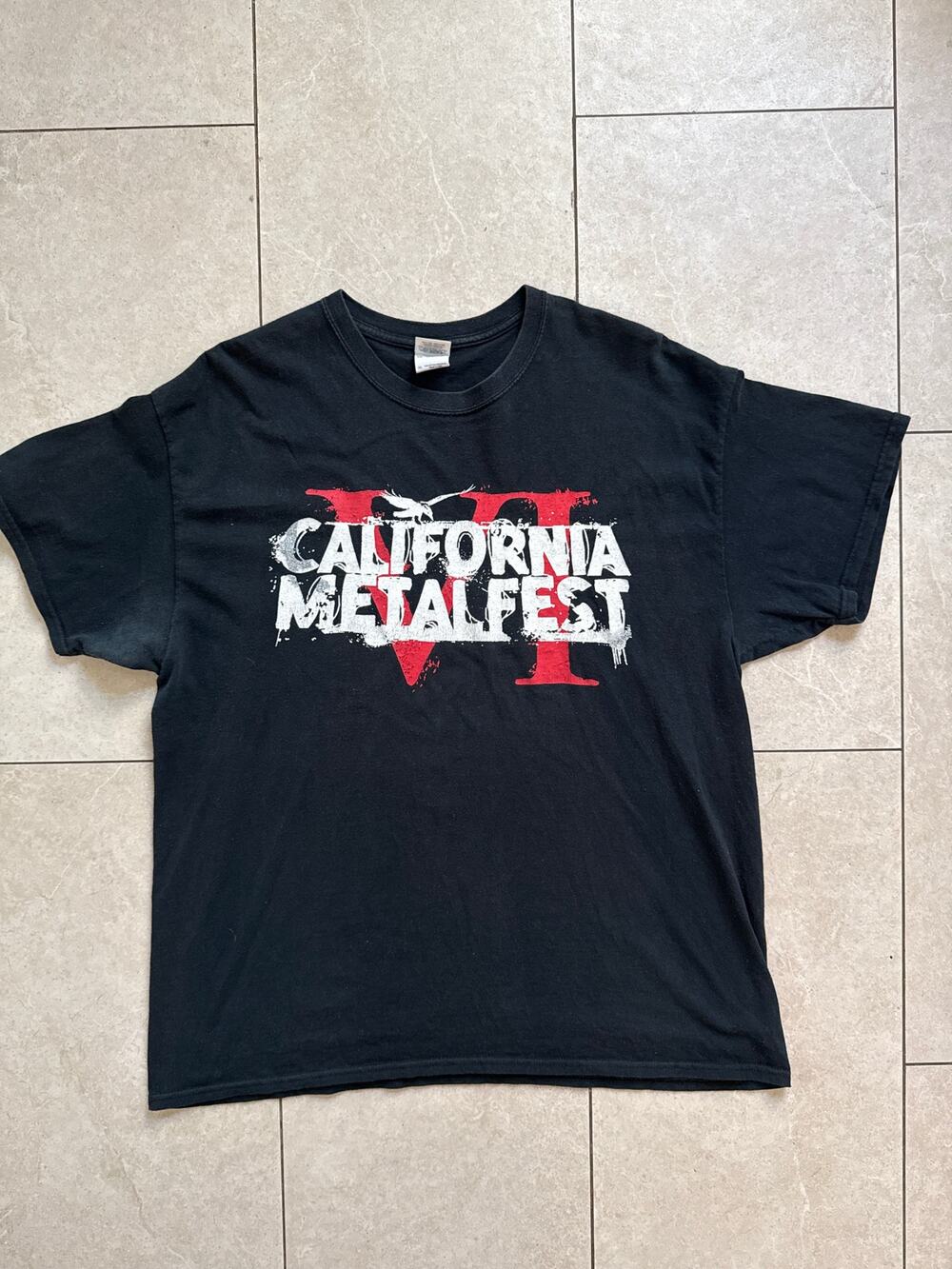2012 California Metalfest VI Killswitch Engage Asking Alexandria Tour T-Shirt XL